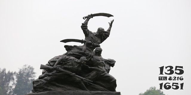 廣場(chǎng)打仗紀(jì)念景觀銅雕 景觀雕塑市場(chǎng)巴彥表面涂料圖片