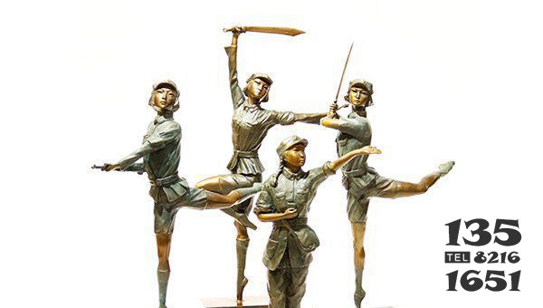 廣場女紅軍人物銅雕 軍人雕塑大全造型價格高清圖片