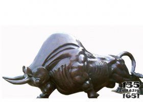 開荒牛公園玻璃鋼仿銅動物雕塑 開荒牛雕塑銅雕價(jià)格作品圖片