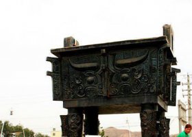青銅方鼎廣場景觀雕塑 方鼎雕塑圖片壁畫公園工藝