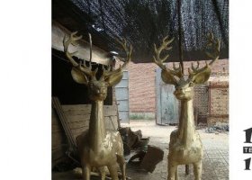 銅雕小鹿公園動物雕塑 小鹿雕塑圖片校園雕塑家梅花