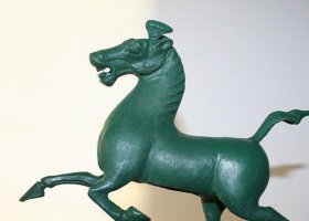 馬踏飛燕廣場(chǎng)景觀銅雕 