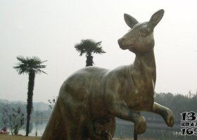 公園大袋鼠動(dòng)物銅雕 袋鼠雕塑銅雕官網(wǎng)利亞抽象