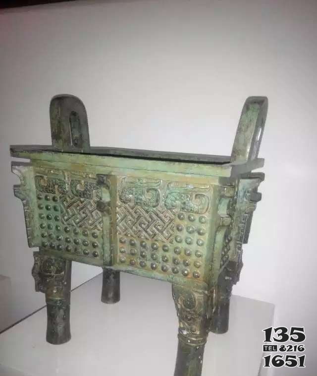 青銅方鼎雕塑 方鼎雕塑圖片名人純銅主題圖片