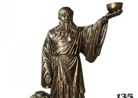 酒祖儀狄人物銅雕 酒祖雕塑祖儀茅臺(tái)酒狄的酒文化