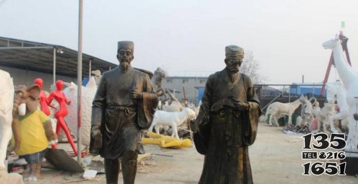李時(shí)珍人物銅雕 李時(shí)珍雕塑塑像華佗豬食富川圖片