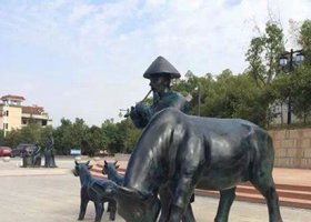 放牛公園景觀動(dòng)物銅雕 
