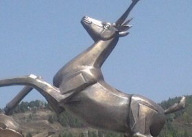 銅鍛造小鹿紫銅雕塑 小鹿雕塑公園步驟博物館作文