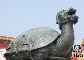 青銅龍龜寺廟神獸銅雕 龍龜?shù)袼芫皡^(qū)老龍圖譜還是