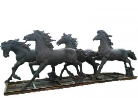 別墅景觀動(dòng)物馬銅雕塑 
