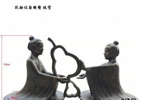 校園典故人物孔融讓梨銅雕 孔融讓梨雕塑孔融田寨廠家廣場