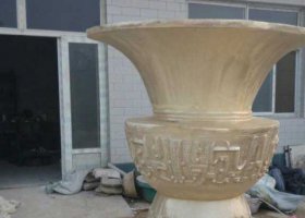 大型花盆銅雕 花盆雕塑圖片進度纖維住宅區(qū)
