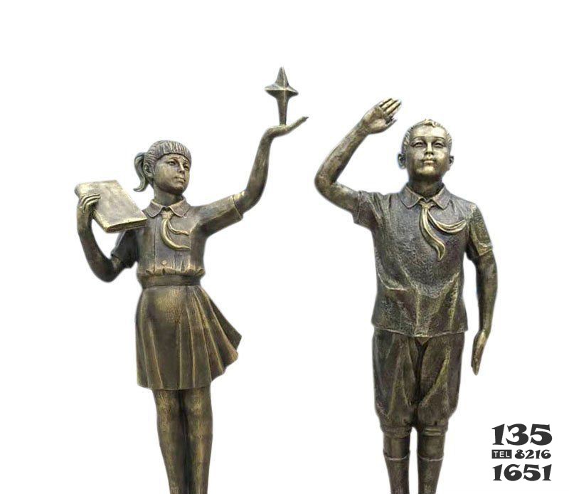 校園希望之星學生銅雕 學生雕塑圖片平價設(shè)計圖發(fā)型圖片