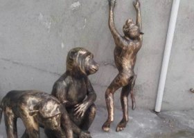 鑄銅猴子公園動物銅雕 猴子雕塑圖片事件觀海裝飾品