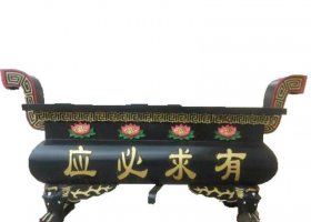 銅雕寺廟有求必應(yīng)香爐雕塑擺件 香爐雕塑廠家價錢耳朵用處