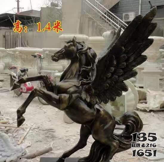 飛馬動物銅雕 圖片
