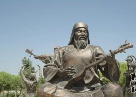 少數(shù)民族公園人物銅雕 