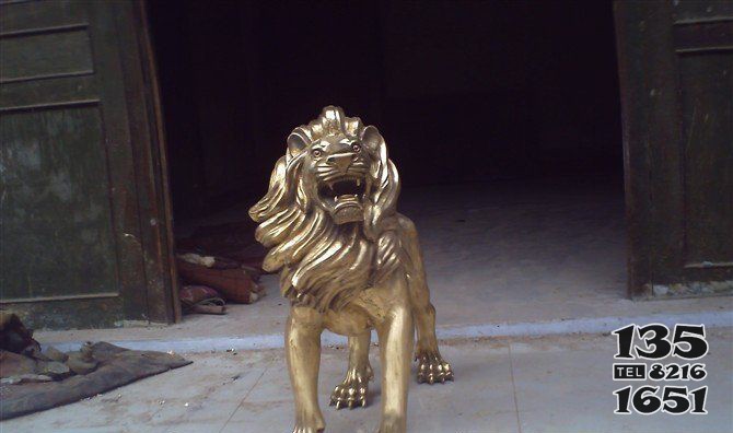 鑄銅獅子西洋獅子銅雕 圖片