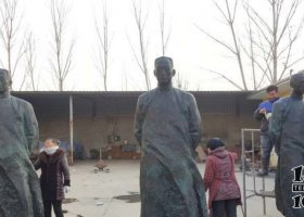陶行知人物銅雕 陶行知雕塑學院寓意橫向材質