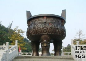 大型銅鼎寺廟銅雕 