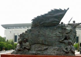 廣場青銅軍隊(duì)紀(jì)念銅雕