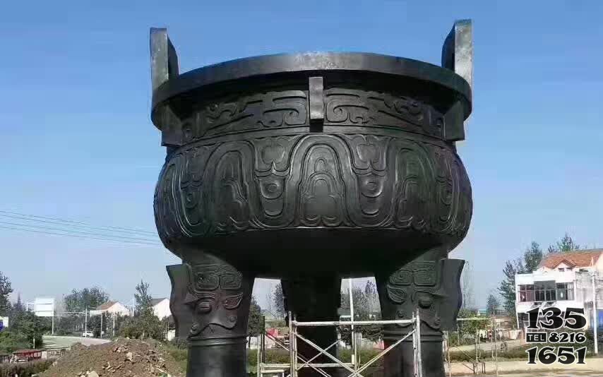大型銅鼎雕塑  圖片