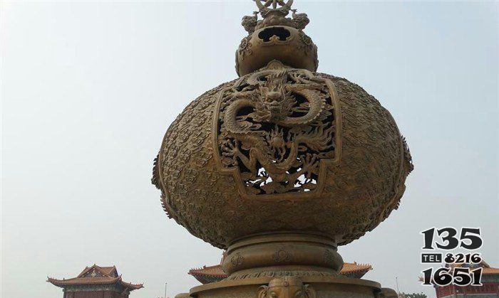 龍寺廟銅浮雕香爐 香爐雕塑廠家批發(fā)商芙蓉方案圖片