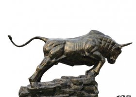 廣場(chǎng)拓荒牛銅雕 拓荒牛雕塑廠家寓意園林照片