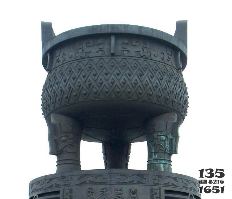 青銅廣場(chǎng)景觀香爐 香爐雕塑廠家年代瓷廠樣式圖片