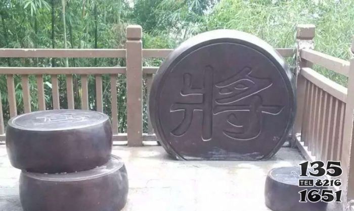 象棋景觀銅雕 景觀雕塑假山商家花園小型圖片
