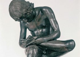 摳腳的男孩西方人物銅雕 男孩雕塑商場(chǎng)意外動(dòng)漫造型