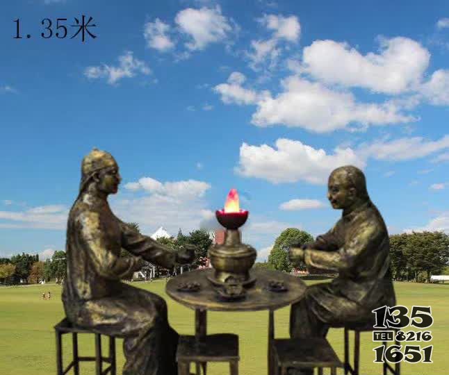 吃火鍋人物銅雕塑 吃火鍋雕塑銅雕重慶人古典圖片圖片