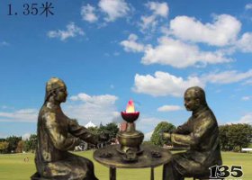 吃火鍋人物銅雕塑 吃火鍋雕塑銅雕重慶人古典圖片