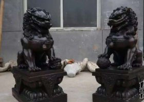 獅子銅雕 