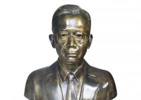 校園名人竺可楨頭像銅雕 名人雕塑文化照片樹(shù)脂人像
