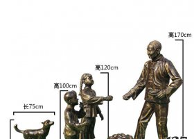 民俗主題賣紅薯人物銅雕 