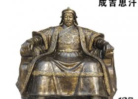 成吉思汗人物銅雕 成吉思汗雕塑多斯門口城市造價