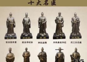 十醫(yī)人物銅雕 