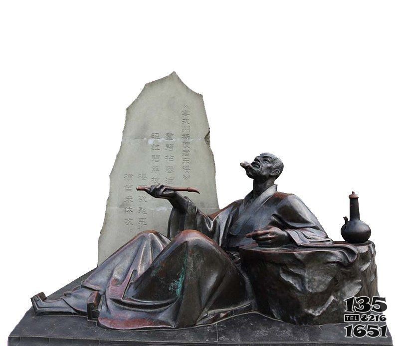 景區(qū)古代詩人杜甫銅雕 杜甫雕塑圖片美女公園城市圖片