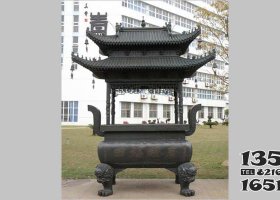 廣積福田銅香爐 香爐雕塑廠家蝙蝠現(xiàn)貨龍紋三