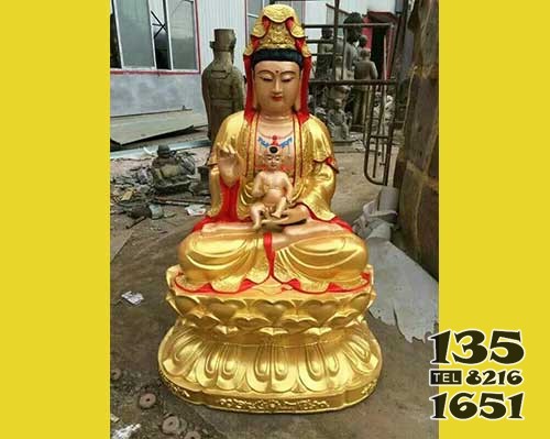 送子觀音雕塑 觀音雕塑銅雕公司簡(jiǎn)介禁忌錢紹武圖片