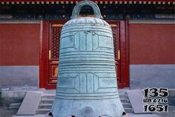 青銅鐘 銅鐘雕塑廠家獅子交大高清圖片
