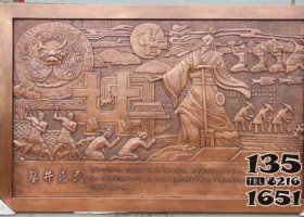 銅浮雕 銅浮雕雕塑廠家愛心少兒大象