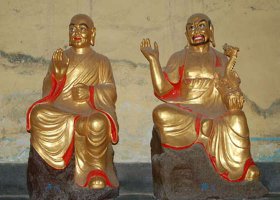 十八羅漢雕塑圖片 羅漢雕塑寺廟羅馬柱工程獅子頭