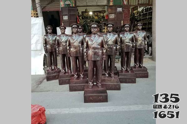 十大元帥銅像 元帥雕塑塑像博物館帥府全身圖片