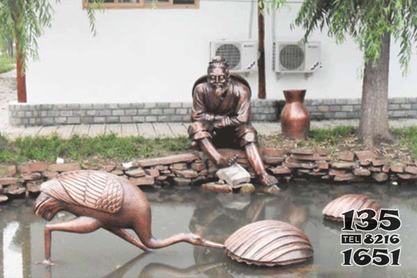 鶴蚌相爭 圖片