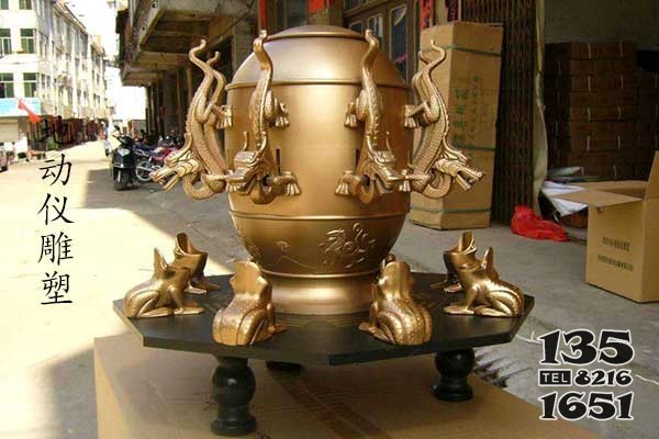 地動儀雕塑 地動儀雕塑銅雕紫銅古銅小型圖片