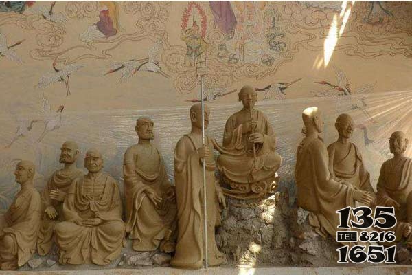 十八羅漢銅像 羅漢雕塑五百活佛雜技頭像圖片