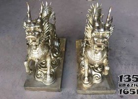 大型鑄銅麒麟（圖片） 麒麟雕塑價格定陶大道回事