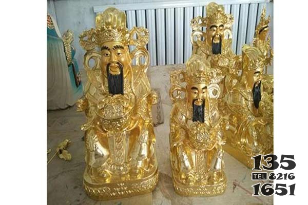 銅財神武財神銅像圖片 財神雕塑擺件城市西青抽象圖片